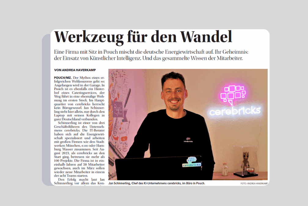 cerebricks in der Presse (MZ)