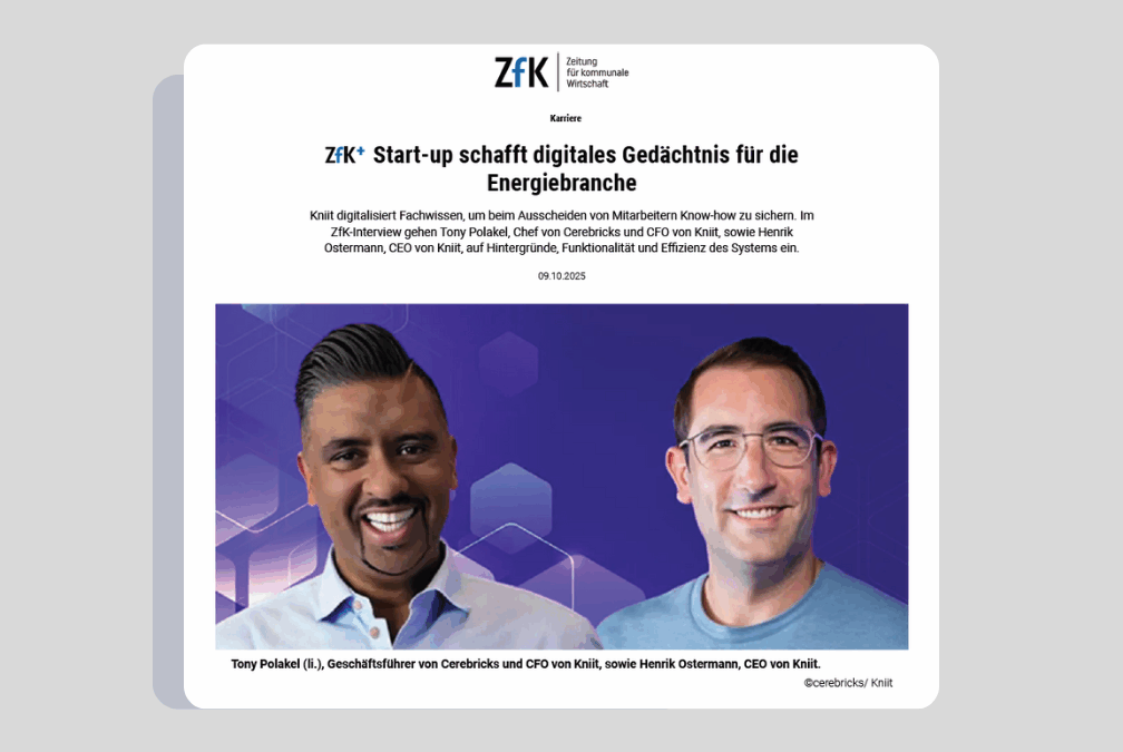 cerebricks in der Presse (ZfK)