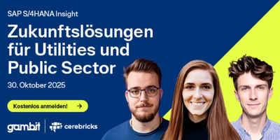 cerebricks auf dem Event Zukunftslösungen für Utilities und Public Sector