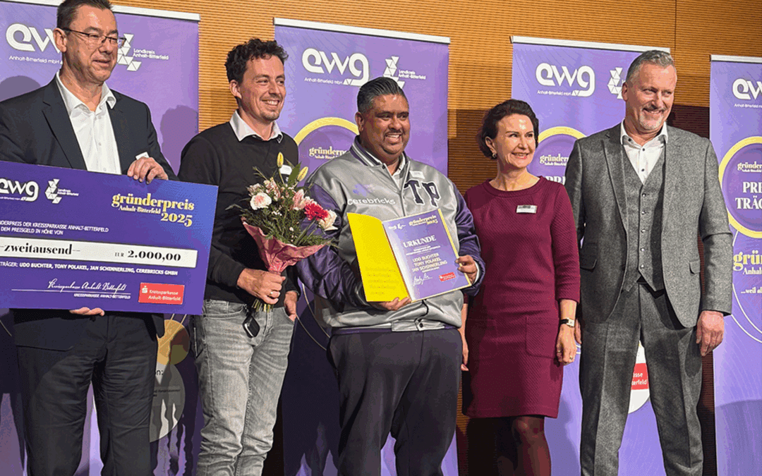 cerebricks gewinnt beim Gründerpreis Anhalt-Bitterfeld
